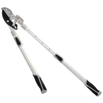 Tijeras de Podar Telescópicas de 2 Manos con Yunque, Mango de Aluminio, Corte Ø 35 mm y Empuñadura TPR (68-95 cm)
