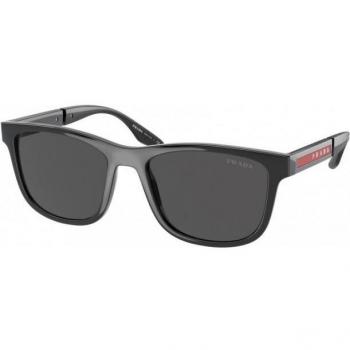 Prada Linea Rossa PS04XS 1AB-5S0 54-18 Black Square Sunglasses