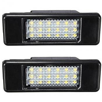 KATUR 2X Blanco 18SMD LED luz de matrícula para P eugeot 106 207 307 308 406 407 508 Car Styling