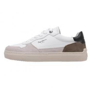Zapatillas Pepe Jeans Camden Nature Hombre Blancas 44, Planas, Casual, Cordones