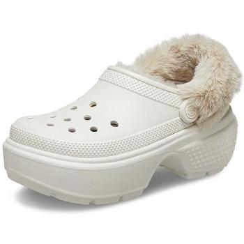 Crocs Stomp Lined Clog - Beige Unisex Footwear