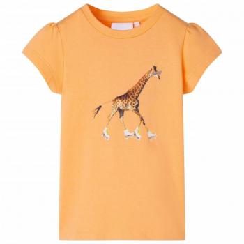 Camiseta infantil naranja 104