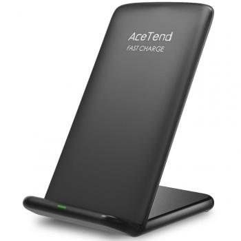Cargador Inalámbrico Rápido,ACETEND Qi Wireless Charger para iPhone X/iPhone 8 Plus/iPhone 8, Inalámbrica Rápida Cargador para Samsung S9 Plus/S9/S8 Plus/S8/Note8/S7 Edge/S7 y Teléfonos Qi-enabled
