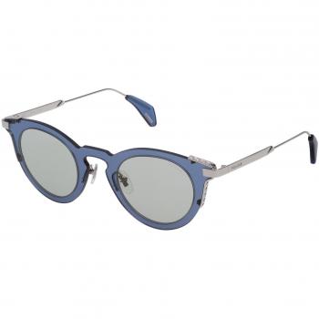 Women's Police Sunglasses SPL624-460579, Blue/Silver Green, Size: 46 MM