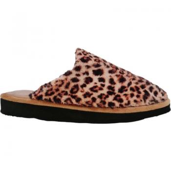 Zapatilla Casa Mujer Leopardo Destalonada Amoros GALIANA LEODA BEIGE