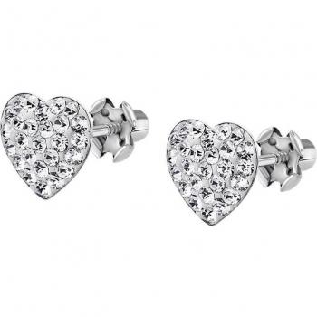 Pendientes Time Road MS00003/6 de Plata con Motivo Corazón para Mujer
