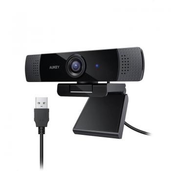 AUKEY Stream Series 1080p Dual-Mic Webcam PC-LM1E Full HD USB Negro