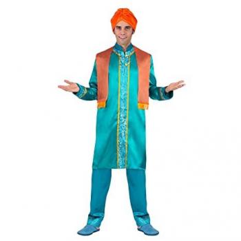 Disfraz Hombre Hindú L (Camisa, pantalón, Bufanda y Turbante)