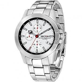 SECTOR Mens Chronograph Quartz Watch with Stainless Steel Strap R3273797003