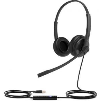 Yealink UH34 Dual Teams Auriculares Diadema Biaural USB Tipo A Negro Certificado para Microsoft Teams
