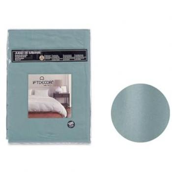 Juego de Sábanas Verde 3 Piezas para Cama de 135 cm