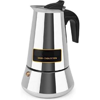 Cafetera Italiana de Acero Inoxidable para 6 Tazas - Espresso Suinga