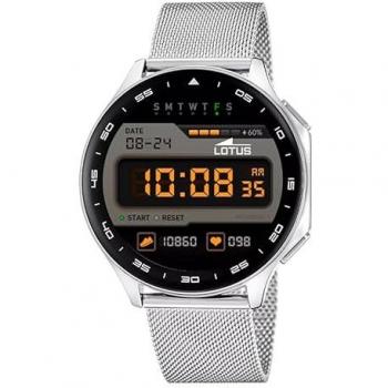 Reloj Inteligente Lotus para Hombre 50050/3, Acero Inoxidable Plateado, Diseño Outdoor y Deportivo