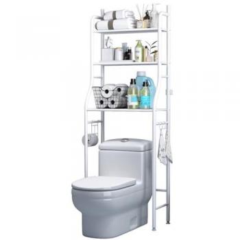 Perchero de Pie Multifuncional con Banco para Zapatos y Ganchos Extraíbles - Mueble de Entrada Negro/Blanco (80 x 25 x 154 cm)