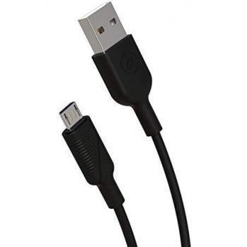 muvit for change Cable USB a Micro USB 2,4A 0,2m Negro