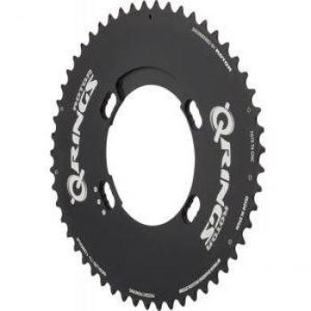 Rotor Q-Ring Aero - Platos - externo 110mm Shimano 4 agujeros negro Modelo 52 dientes 2017
