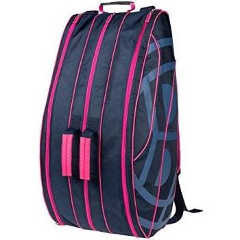 BIDI BADU Saba MISC - Bolsa de raqueta, color azul oscuro y rosa