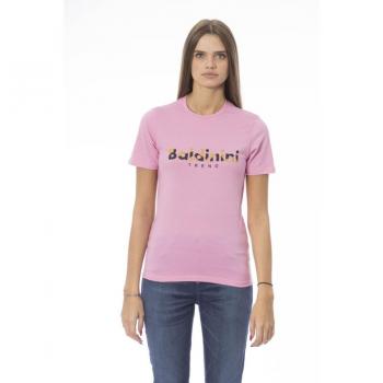 Baldinini Trend Pink Cotton Tops & T-Shirt - XS