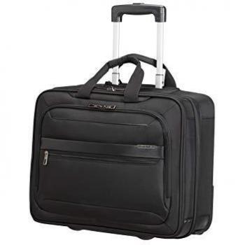 Samsonite Vectura Evo - Maletín para portátil con ruedas 17.3 pulgadas, 46 cm, 27.5 L, Negro