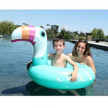 ATOSA flotador hinchable pájaro de colores 90*80*80 cm