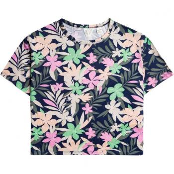 Top de niños Roxy My Head And My Heart, manga corta, colores azul, verde y rosa, talla 10