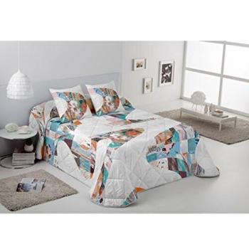 ESTELA - Edredón Estampado Zigzag - Impresión Digital - Cama de 135/140 cm. - Acolchado de 230 gr/m2