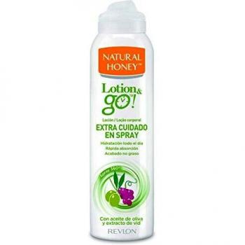 Natural Honey Loción Corporal en Spray Lotion&Go! Extra Cuidado, Pack de 6 x 200ml