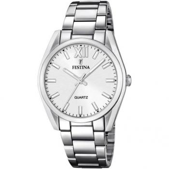 Reloj Festina Alegría F20622/1 para Mujer, Analógico, Caja de Acero Inoxidable 316L, Esfera Plateada