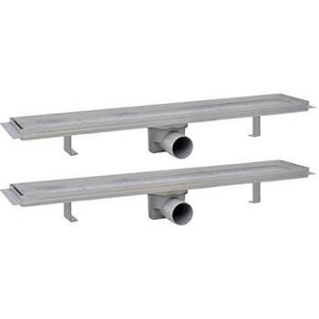 vidaXL 2X Desagües Lineal de Ducha Acero Inoxidable 730x140mm Accesorios Baño