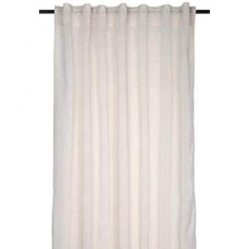 Voile translúcido natural 140 x 260 cm con pase-tringle y pasantes ocultos