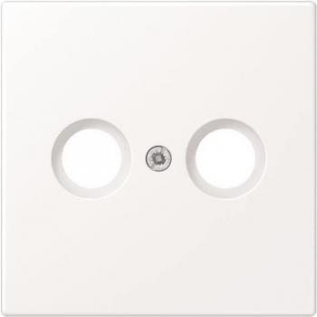 JUNG LS990 Matte White Antenna Coaxial Socket Cover