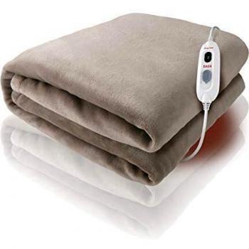 Daga Softy Plus 3757 - Manta Eléctrica Doble de 160W, Dimensiones 180 x 140 cm, Lavable a Máquina