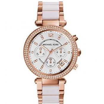 Michael Kors Women's Watch PARKER, 39 mm case size, Chronograph movement, Stainless Steel strap