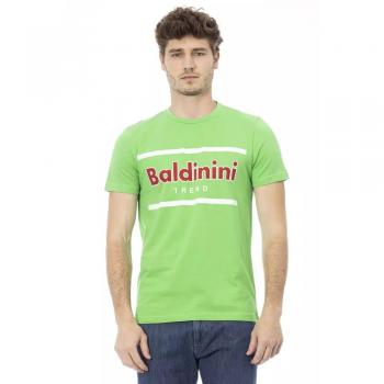 Baldinini Trend Green Cotton T-Shirt - S