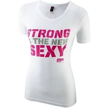 Musclepharm 413 Crew Neck, Camiseta mujer Blanco