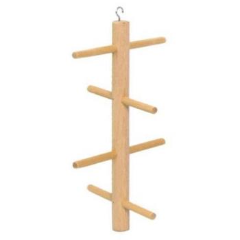Percha Vertical de Madera para Loros 15x20 cm H