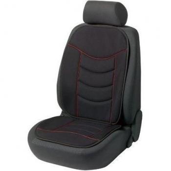WALSER Funda de Asiento de Coche Elegance Plus en Negro/Rojo, Funda Protectora Universal, Protector de Asiento de Coche, Funda de Asiento 14275
