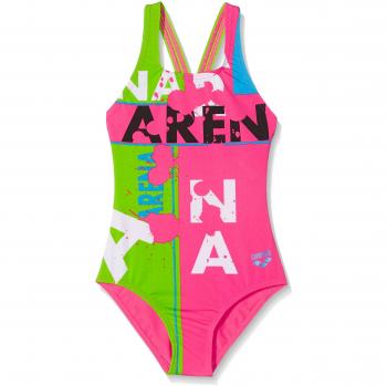arena Woodblock Jr Bañador 1 Pieza, Niñas, Rosa