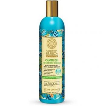 Champú sin sulfatos con hidrolato de espino amarillo orgánico, Rizos definidos, 400 ml