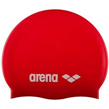 Arena Classic Silicone Junior Swimming Cap - Red