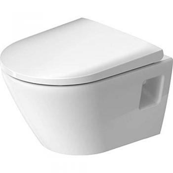 Inodoro Suspendido Duravit D-Neo Compact Rimless Blanco con Asiento Abatible 370x480x400 mm