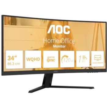 Monitor Curvo AOC CU34B3E 34 VA UltraWide QHD 3440x1440 120Hz HDR10