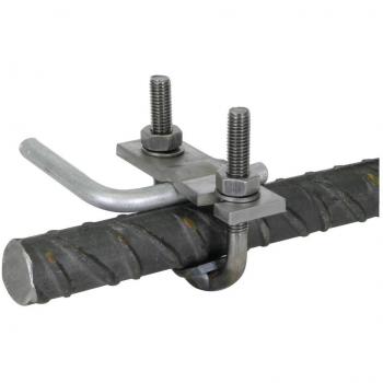 Dehn 308045 Steel Parallel Connector Clamp for 10mm Rod and 30-40mm Flat Surface