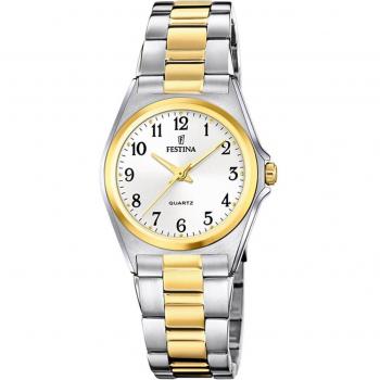 Reloj Festina Classics F20556/1 para Mujer con Esfera Blanca y Caja de Acero Inoxidable 316L Multicolor