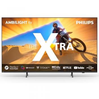 Televisor Philips Ambilight Xtra 65PML9019 65 4K QD MiniLED Dolby Vision y Dolby Atmos Titan OS