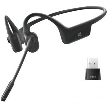 SHOKZ OpenComm UC Auriculares Inalámbrico gancho de oreja Oficina/Centro de llamadas Bluetooth Negro