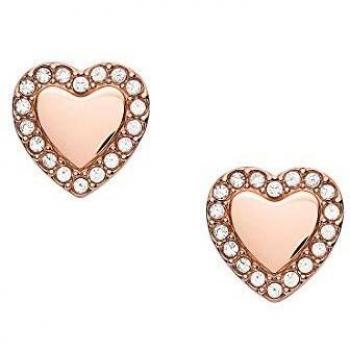 Fossil Pendientes de mujer corazón Be Mine Rosé JF03364791