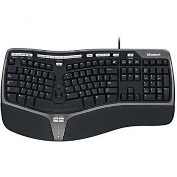 Microsoft Keyboard 4000 (German) Black USB split Keypad, B2M-00001 (Black USB split Keypad Natural Ergo)