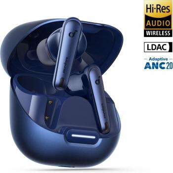 Soundcore Liberty 4 NC True-Wireless Noise Cancelling Earbuds Navy Blue