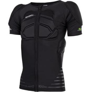 O'Neal | Chaqueta Protectora de Enduro de Motocross | Chaqueta Protectora Ligera de Espuma de Poliuretano elástica | Camisa Protectora de Manga Corta STV | Adultos | Negro | Talla S